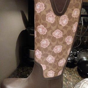 Coach rubber boots